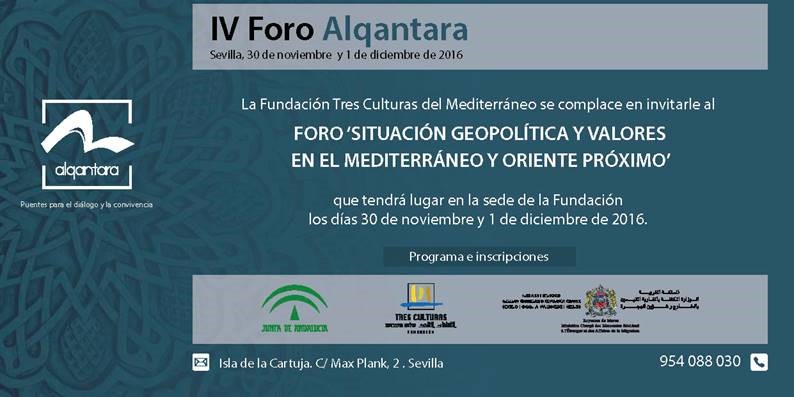 Foro AlQantara: Situación geopolítica y valores en el Mediterráneo y Oriente Próximo