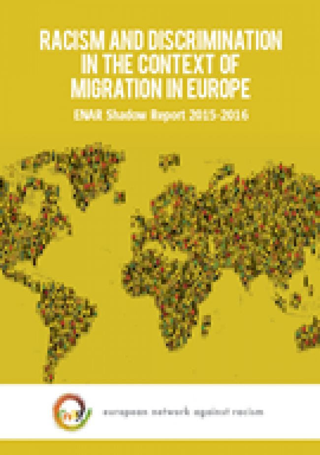 La Red Europea contra el Racismo lanza el “Informe sobre el racismo, la xenofobia y el discurso de odio en el contexto migratorio europeo 2015-2016”