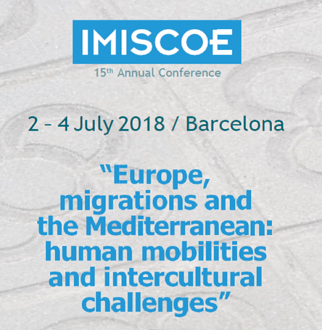 La conferencia anual IMISCOE 2018 con el tema “Europa, migraciones y el Mediterráneo: movilidades humanas y desafíos interculturales” tendrá lugar en Barcelona (2-4 Julio de 2018)