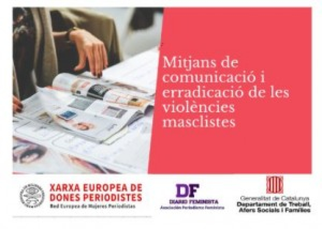 La Xarxa Europea de Dones Periodistes presentarà l'estudi sobre eradicació de les violències als mitjans de comunicació