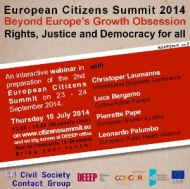 El Cim Europeu de Ciutadans 2014