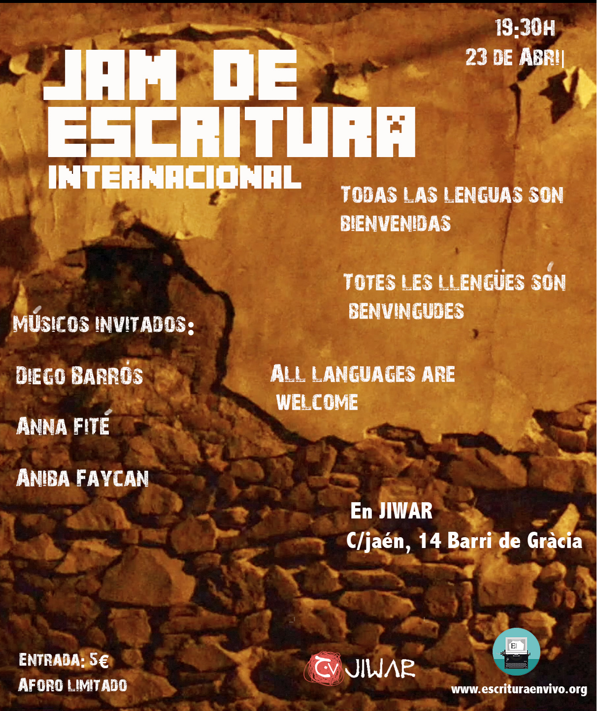 Jiwar celebra Sant Jordi con una ‘jam session’ de escritura 