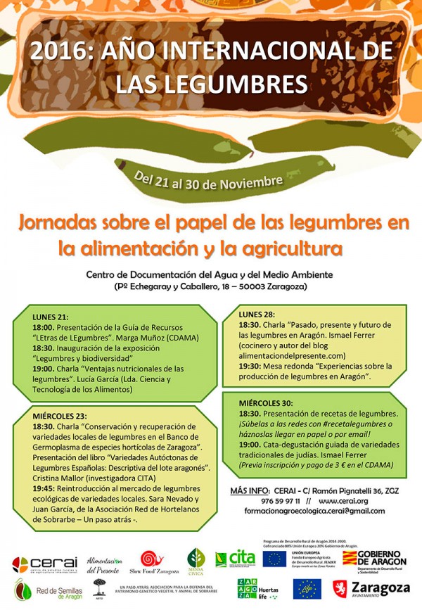 Jornadas sobre el papel de las legumbres en la alimentación y la agricultura