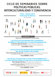 Ciclo de seminarios sobre Políticas públicas, interculturalidad y convivència