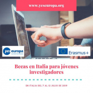 Yes Europa ofrece Becas en Italia para investigadores en julio (Erasmus+)