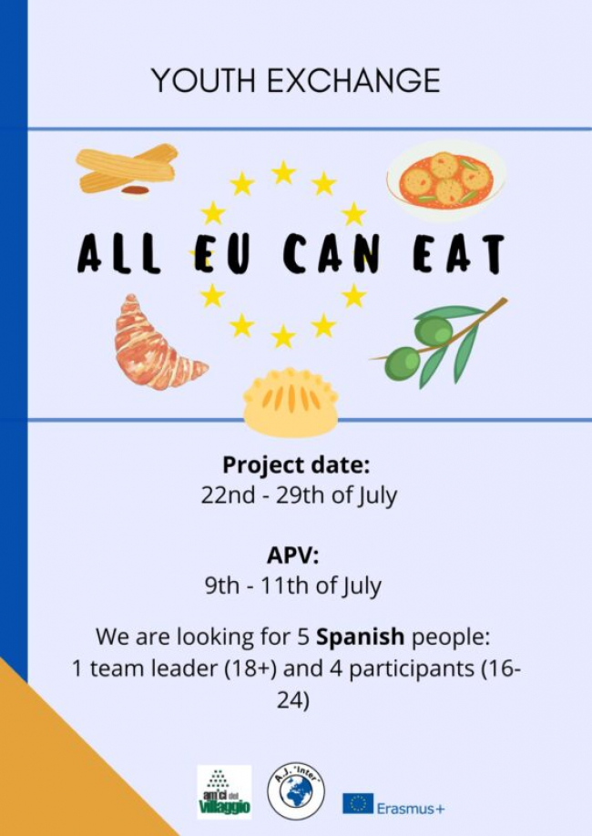 INTERCAMBIO JUVENIL “ALL EU CAN EAT (AECE)”