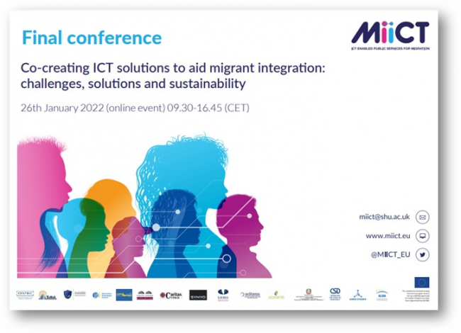 Conferencia final del proyecto MIICT sobre integración de personas migrantes y refugiadas