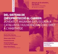  Informe del CNJC sobre juventud migrada extutelada en Cataluña y los derechos a la Vivienda