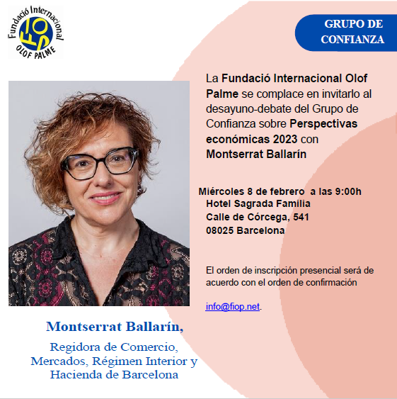  Fundación Internacional Olof Palme celebra una sesión-debate con Montserrat Ballarín