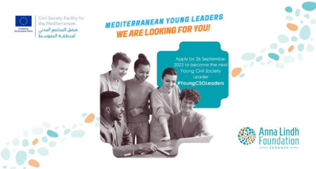 El ‘Young Civil Society Leadership program’ lanza una convocatoria para involucrar a 25 líderes jóvenes del mediterráneo en la primera cohorte