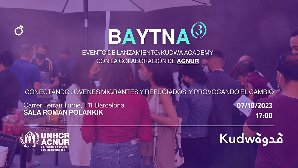  Kudwa y ACNUR celebran el lanzamiento de la Academia Kudwa en la Nau Bostik de Barcelona
